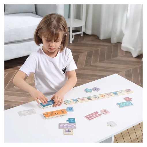 Invatam numerele!, puzzle din lemn, nordic color, Viga Toys - Img 2
