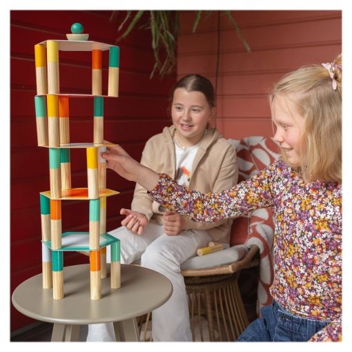 Joc de echilibru din lemn gigant, BS Toys - Img 3