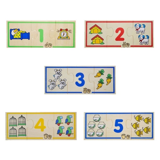 Puzzle lemn - Invatam numerele, Fakopancs - Img 2