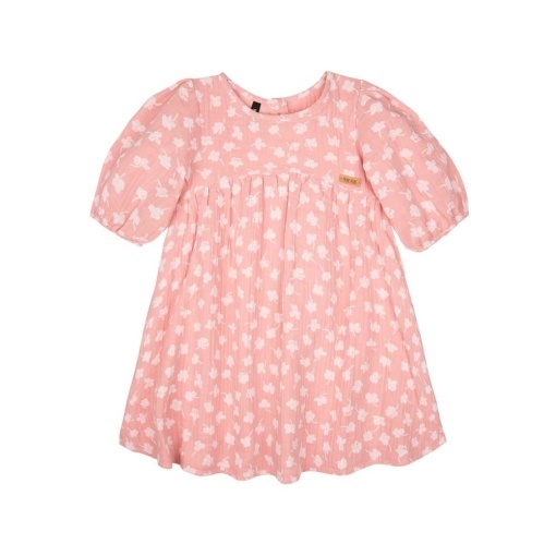 Rochie muselină dublă de bumbac, Pure Pure - Candy Natur
