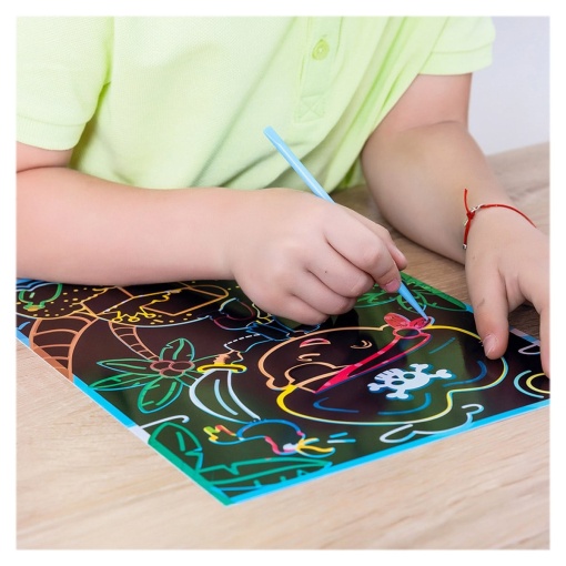 Set creativ de razuit, Piratii - Dodo Toys - Img 3