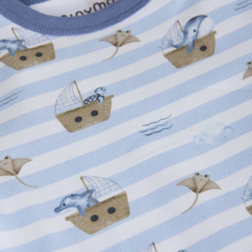 Summersuit bumbac organic - Skyway, Minymo