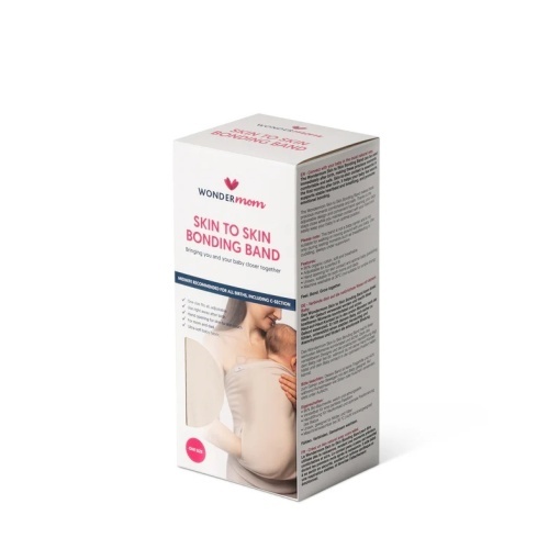 Bandă pentru contact skin-to-skin bumbac organic, Wondermom - Beige