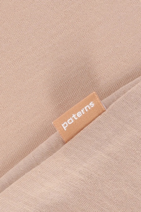 Bluză de corp lână merinos extrafină Paterns - Beige
