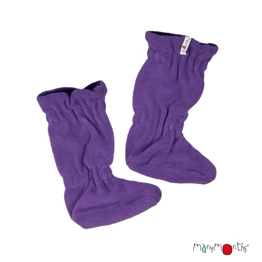 Botoșei lână merinos ManyMonths - Acai Berry