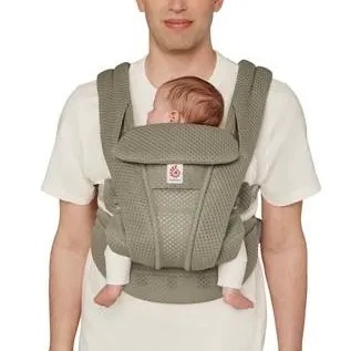 Ergobaby Omni Deluxe Mesh Soft Olive, Marsupiu ergonomic