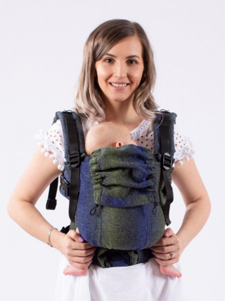 Marsupiu Ergonomic Isara The One, Pixelated Blue Planet
