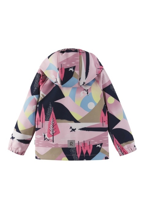 Jachetă softshell Reima Vantti, Grey Pink spate
