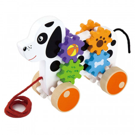 Jucarie de tras din lemn Catelus, Viga Toys