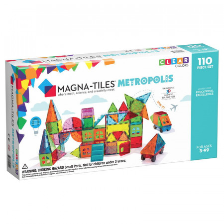 Magna-Tiles Metropolis set magnetic (110 piese)