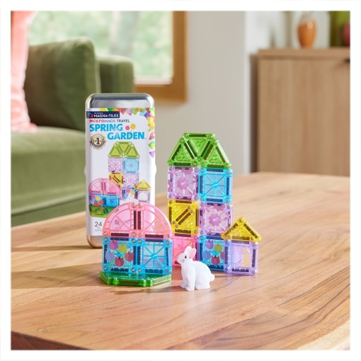 MAGNA-TILES microMAGS  Spring Garden, Travel set, 24 piese