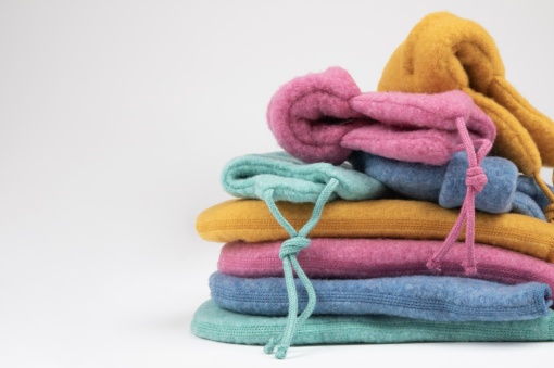 Manusi Joha lana merinos fleece - Basic Blue - Img 2