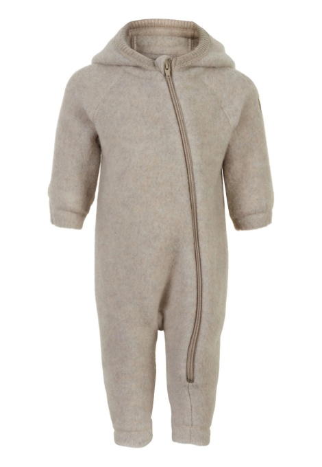 Overall lână merinos fleece Mikk-line - Melange OffWhite