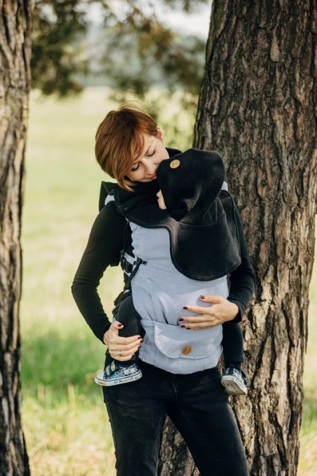 Pieptar pentru mama si bebe, Lennylamb, Black