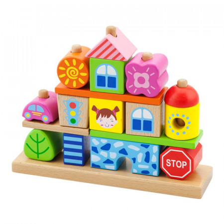 Piramida Montessori Oraselul Copiilor, Viga Toys