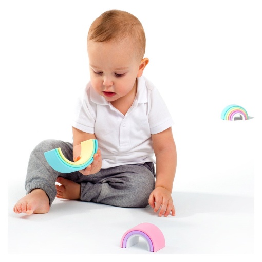 Rainbow, joc de stivuire, 6 piese, nordic colors, Dena