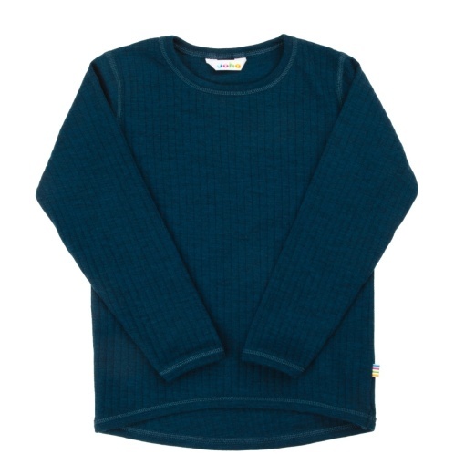 Bluză lână merinos Joha - Dark Turquoise