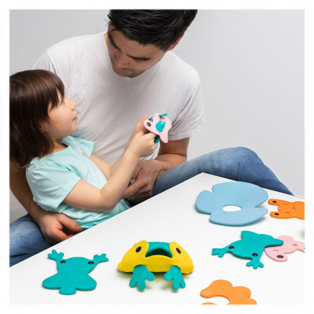 Broscutele simpatice, set creativ de baie, Quut Toys