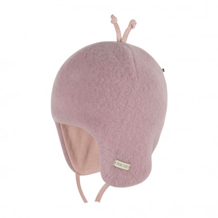 Căciulă din lână merinos fleece Pure Pure - Mauve