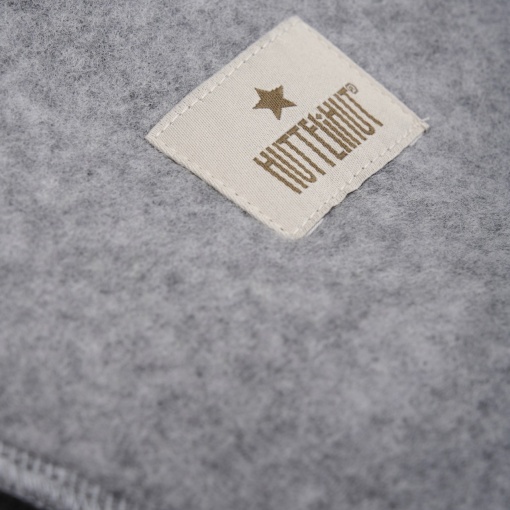 Cagulă lână merinos fleece Huttelihut - Grey Melange