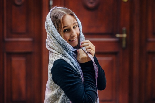 Cardigan lung/protectie babywearing pentru vreme rece, Lenny lamb - Wild Wine Vineyard