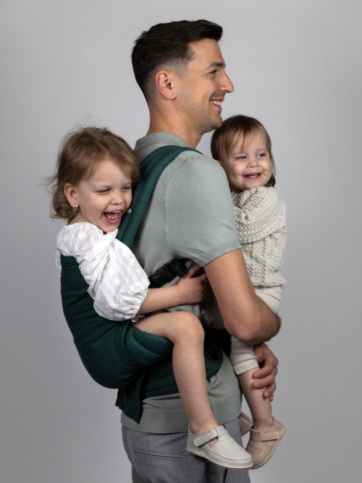 Isara Elite, Evergreen Linen, Marsupiu Ergonomic (100% In) - Img 6