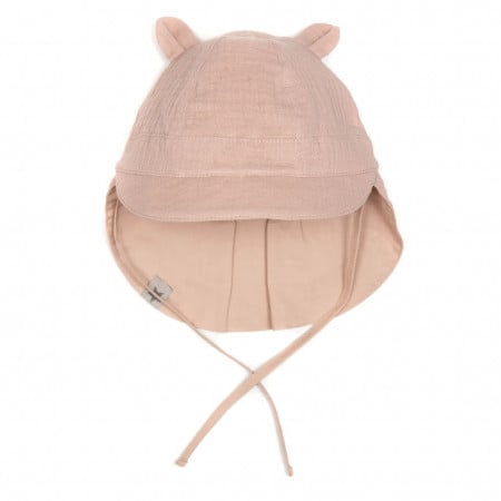 Pălărie teddy din muselină, HUTTEliHUT - Old Rose