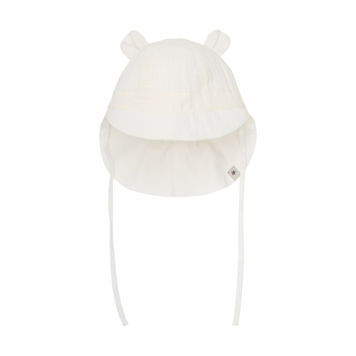 Pălărie teddy din muselină, HUTTEliHUT - Antique White