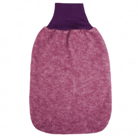 Sac de dormit lână merinos fleece si bumbac - Wine Red, Cosilana