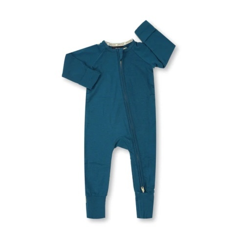 Salopetă din bambus Zipster - Teal