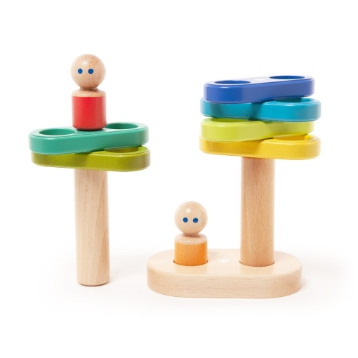 Tegu Stacker, set din lemn magnetic - Img 2