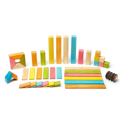 Tegu Tints, set 42 piese din lemn magnetic - Img 6