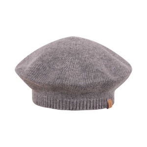 Căciulă beretă din lână merinos și cașmir Pure Pure - Grey Melange