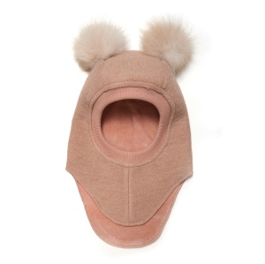 Cagulă dublată lână merinos fiartă Huttelihut - Big Bear Rose Melange
