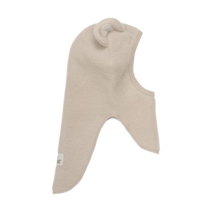Cagulă dublată lână merinos fleece Huttelihut - Camel Melange