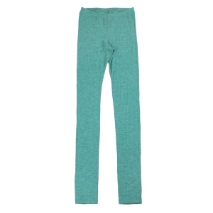 Colanți femei lână merinos Joha - Basic Green