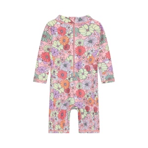 Costum de baie, protectie UV 60, Color Kids - Coral Blush - Img 3