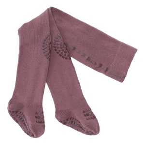 Dres antiderapant din bumbac organic Go Baby Go - Misty Plum