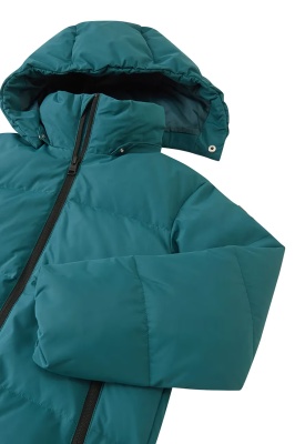 Geacă de iarnă cu puf natural Reima Paimio - Dark Teal