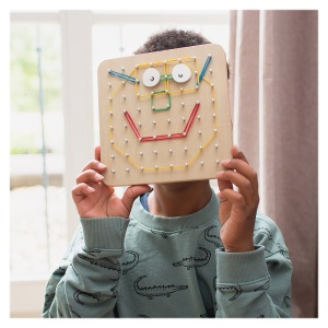 Geoboard, joc creativ cu elastice, BS Toys
