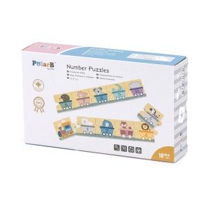 Invatam numerele!, puzzle din lemn, nordic color, Viga Toys - Img 5