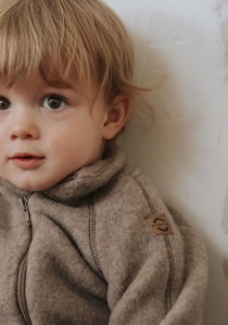 Jacheta din lână merinos fleece Mikk-line - Melange Denver