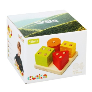Jucarie din lemn, Cubika, Sortator Forme Geometrice