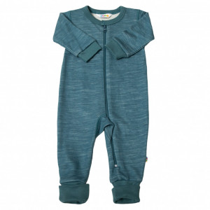Jumpsuit lână merinos și bambus cu/fără șosete Joha - Dark Blue
