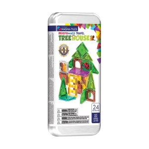 MAGNA-TILES microMAGS Treehouse, Travel set, 24 piese
