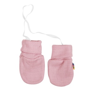 Mănuși bebeluși lână merinos Joha - Basic Old Rose (fara deget)