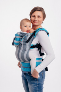 MARSUPIU ERGONOMIC, portbebe ,LENNYGO BABY SIZE, Misty Morning