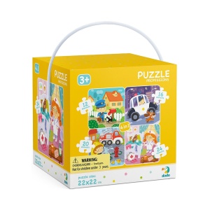Meserii, puzzle 4 in 1 - Dodo Toys