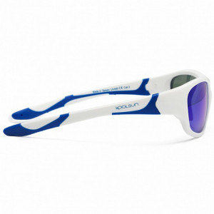 Ochelari de soare KOOLSUN, 3-8 ani - Sport- White Royal Blue