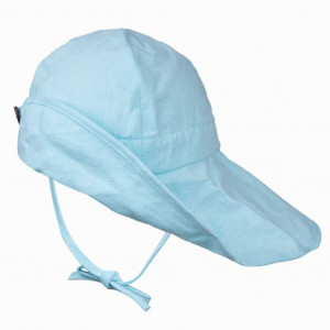 Pălărie ajustabilă ManyMonths Light cânepă și bumbac - Pool Turquoise
